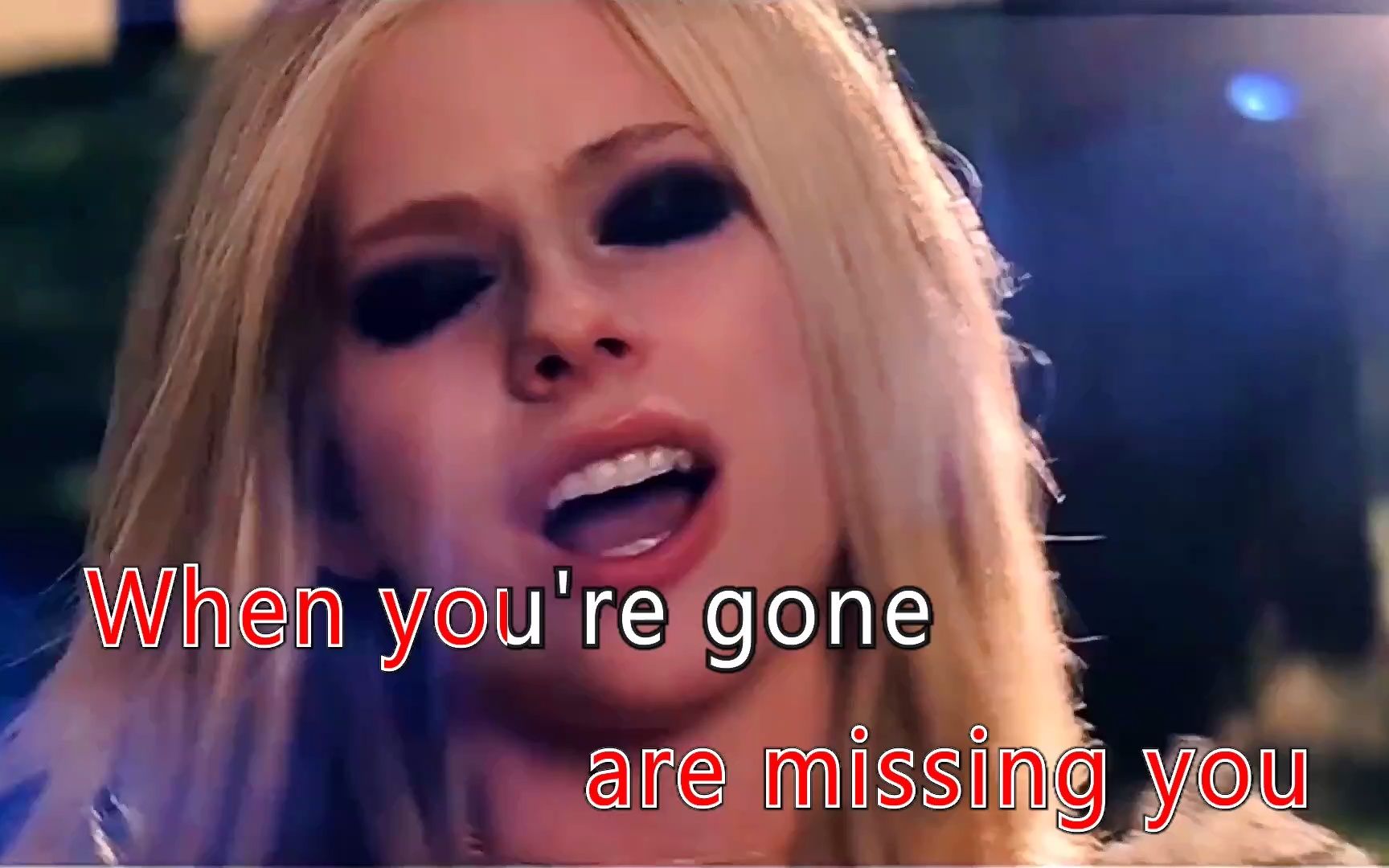 [图]Avril Lavigne When You're Gone KTV 高清修復版