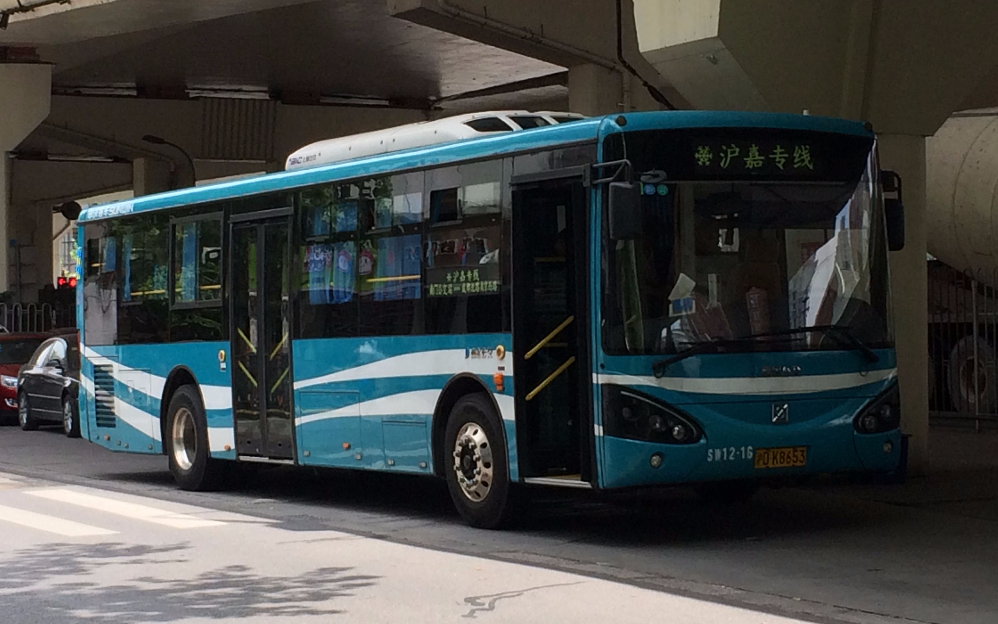 上海公交嘉定公交沪嘉专线进城方向司机视角pov