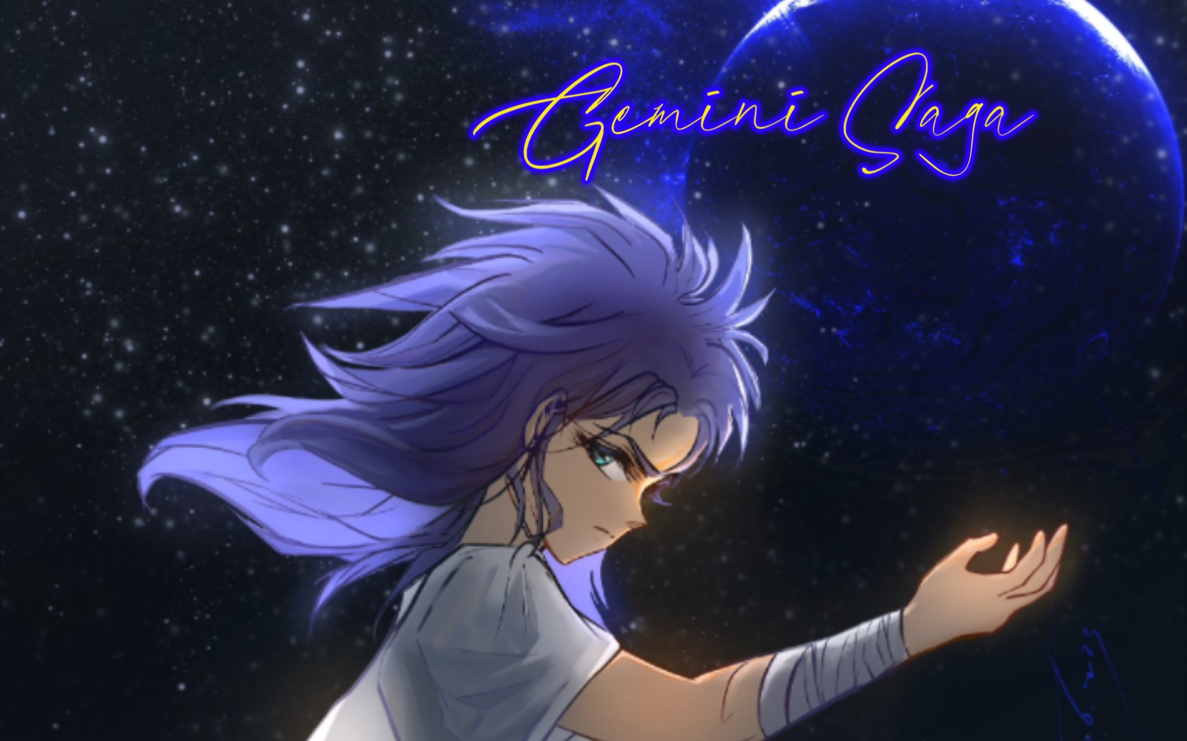 【板绘·过程】星爆#( 双子座撒加 · 黄金圣斗士 · gemini saga