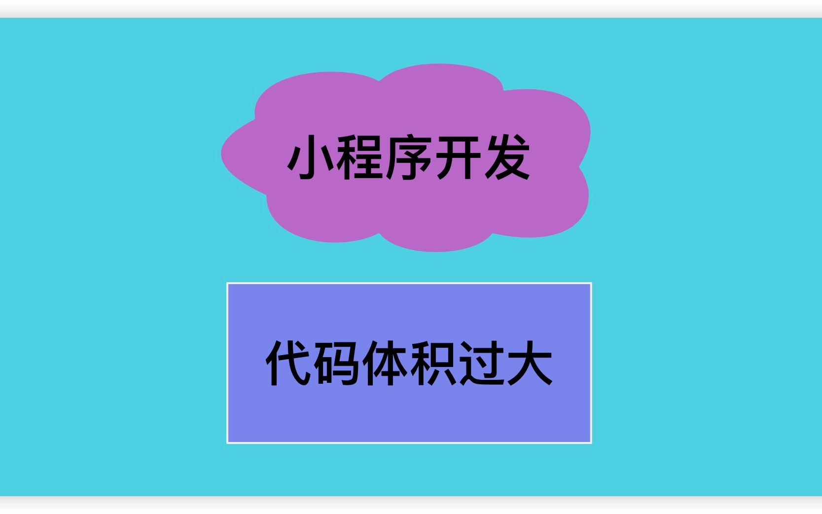 微信小程序开发代码体积太大问题解决哔哩哔哩bilibili