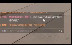 《Alt+F4查看战绩》