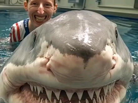 这头鲨鱼你敢不敢摸