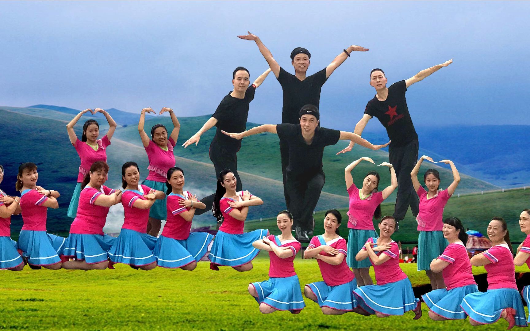 广场舞《草原祝酒歌》今天我们走拍录,大家跳得都非常认真,这支蒙古