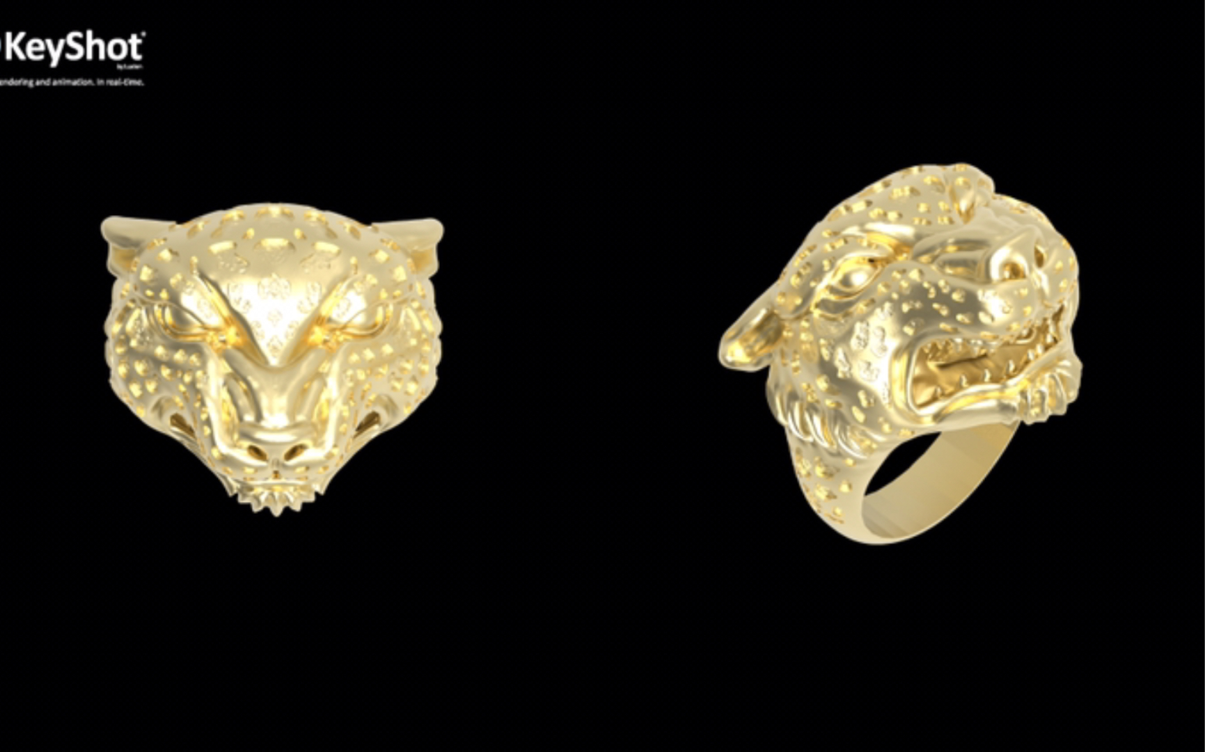 zbrush 珠宝首饰建模-豹子戒指