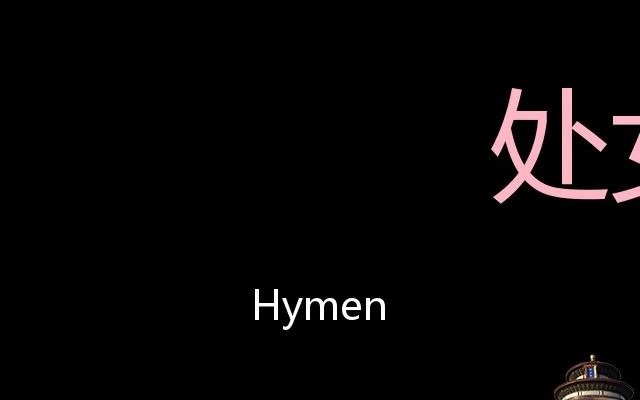 处女膜 Chinese Pronunciation Hymen哔哩哔哩bilibili