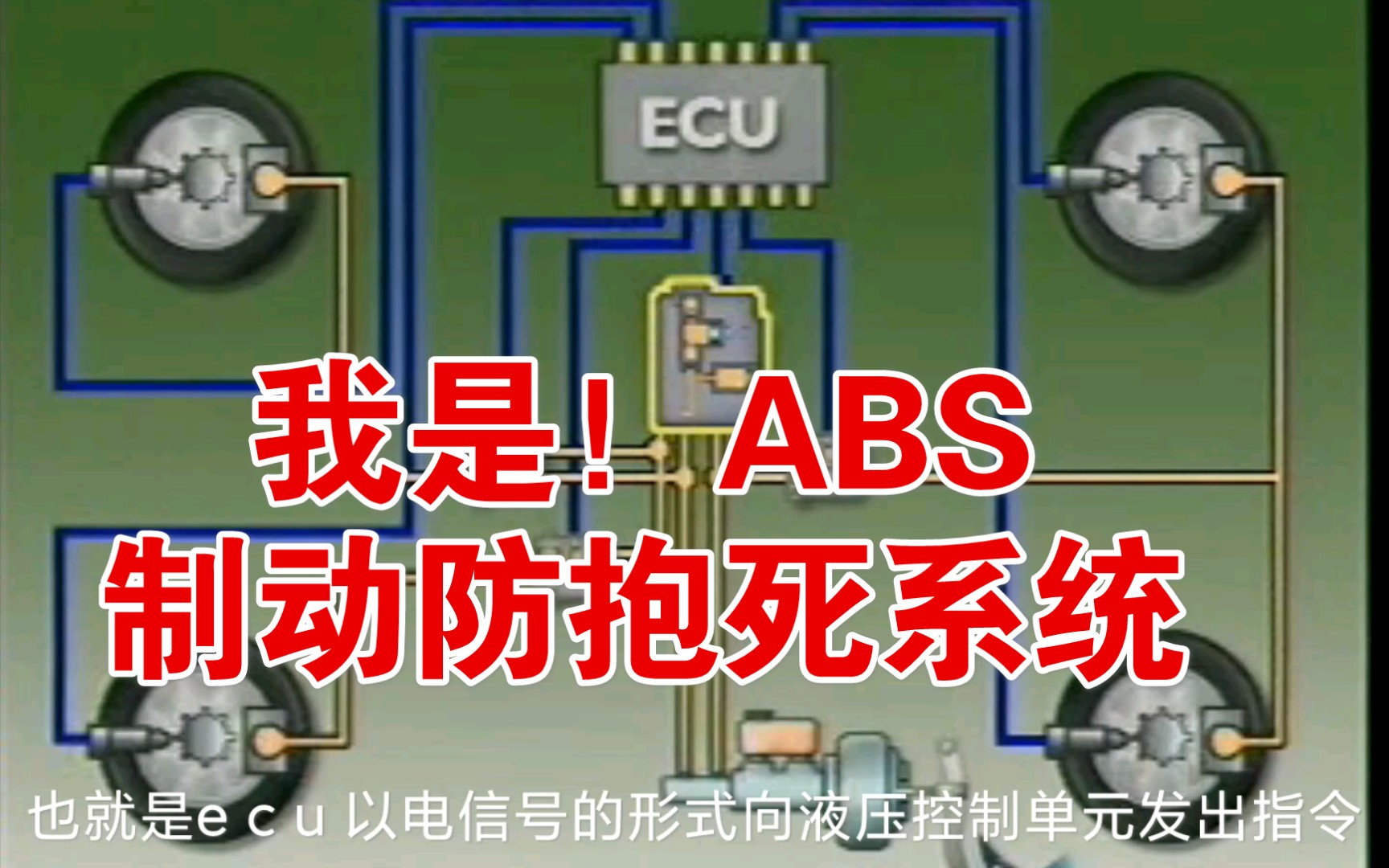 我是!ABS制动防抱死系统!汽车基础知识哔哩哔哩bilibili