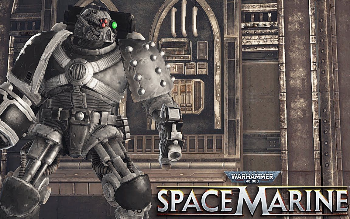 [图]1 IRON HAND + Power Fist vs 500 Orks! Warhammer 40K_ Space Marine