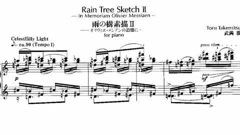 Tōru Takemitsu Rain Tree Sketch I 1982  YouTube
