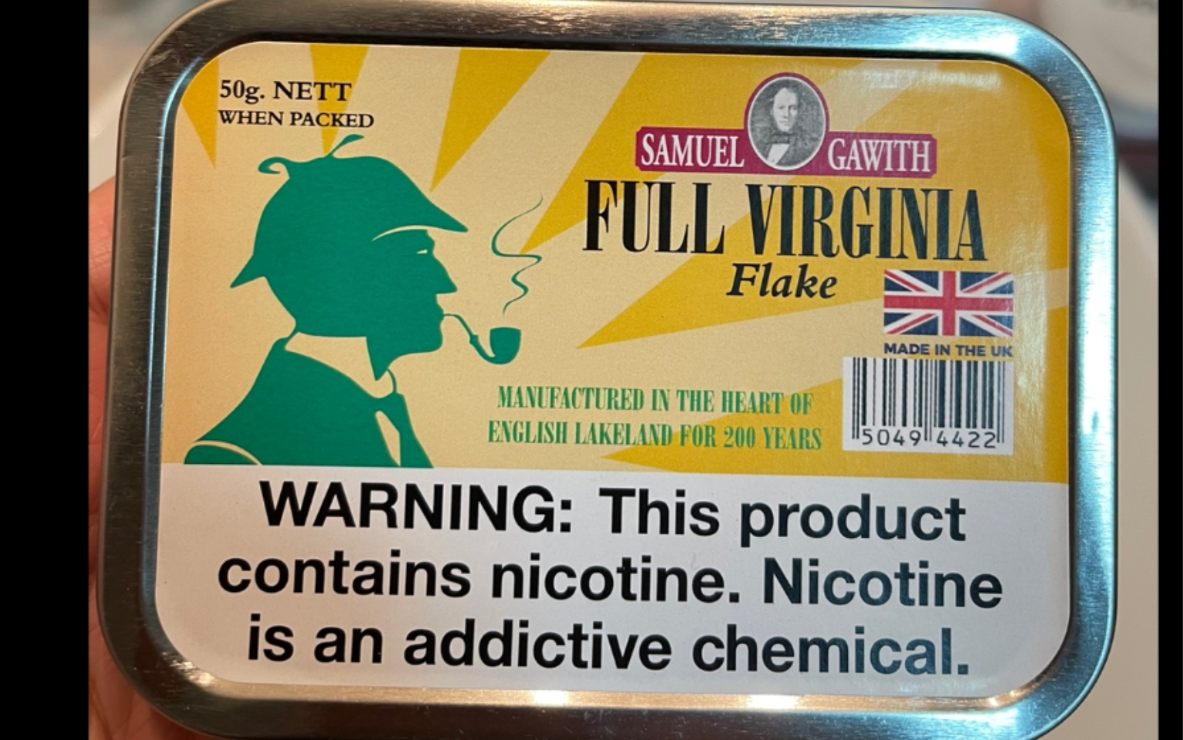 烟斗烟草评测: sg fvf,纯v,再次评测,仍然是失望 劲道2.6 饱满度3.