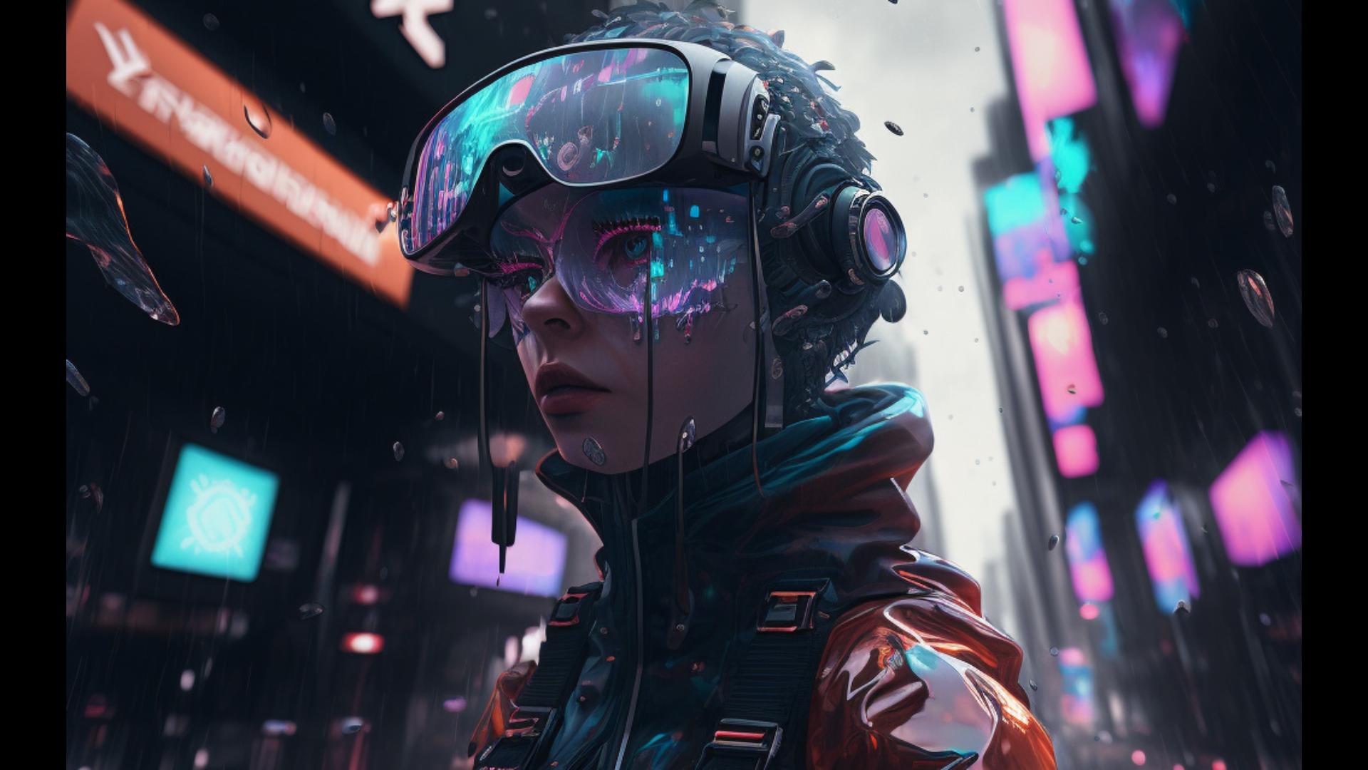 【ai-绘画】赛博朋克-各种义体女性角色大赏.谁更像-露西?