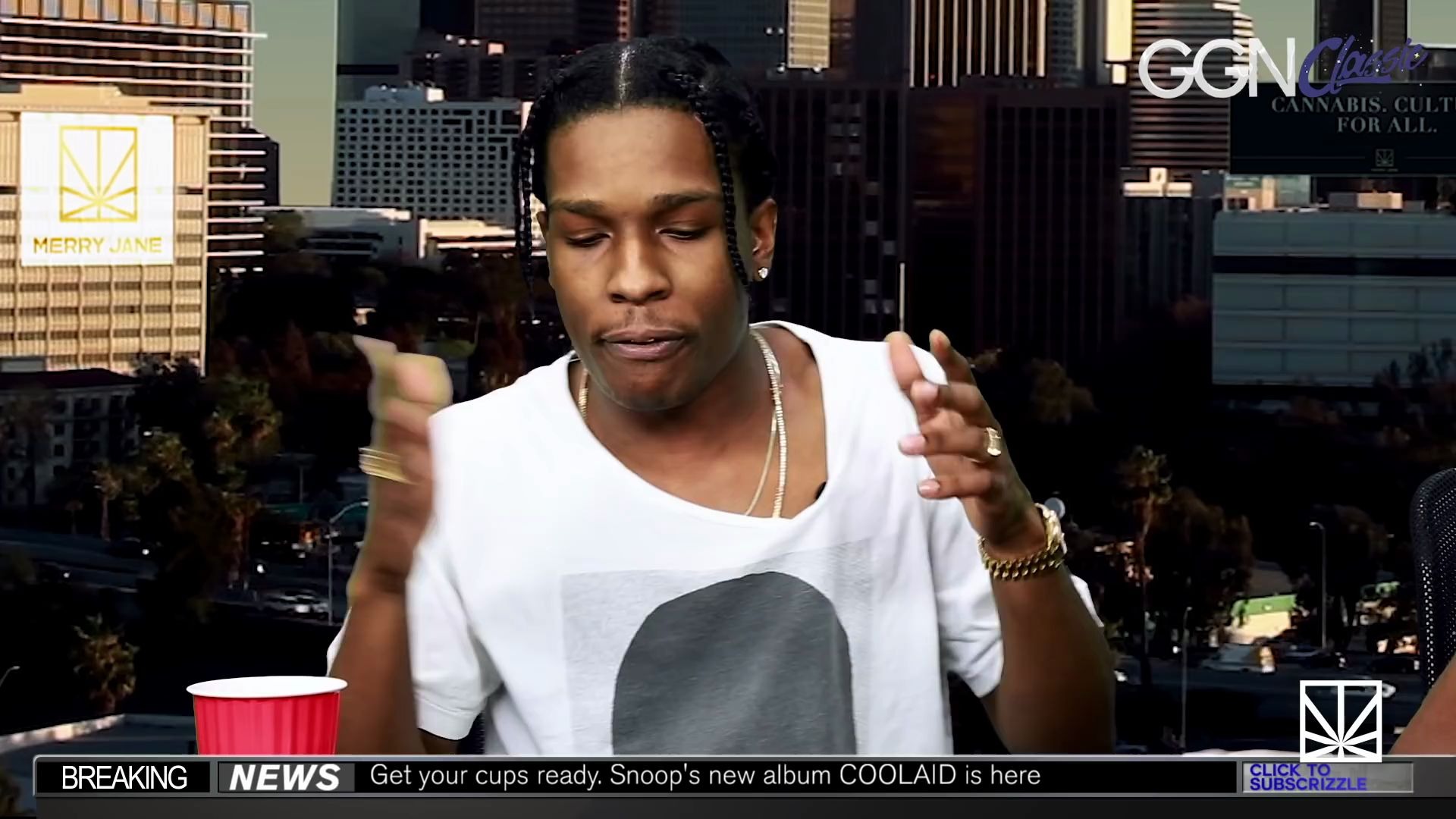 [图]ASAP Rocky freestyle rapping with Snoop Dogg