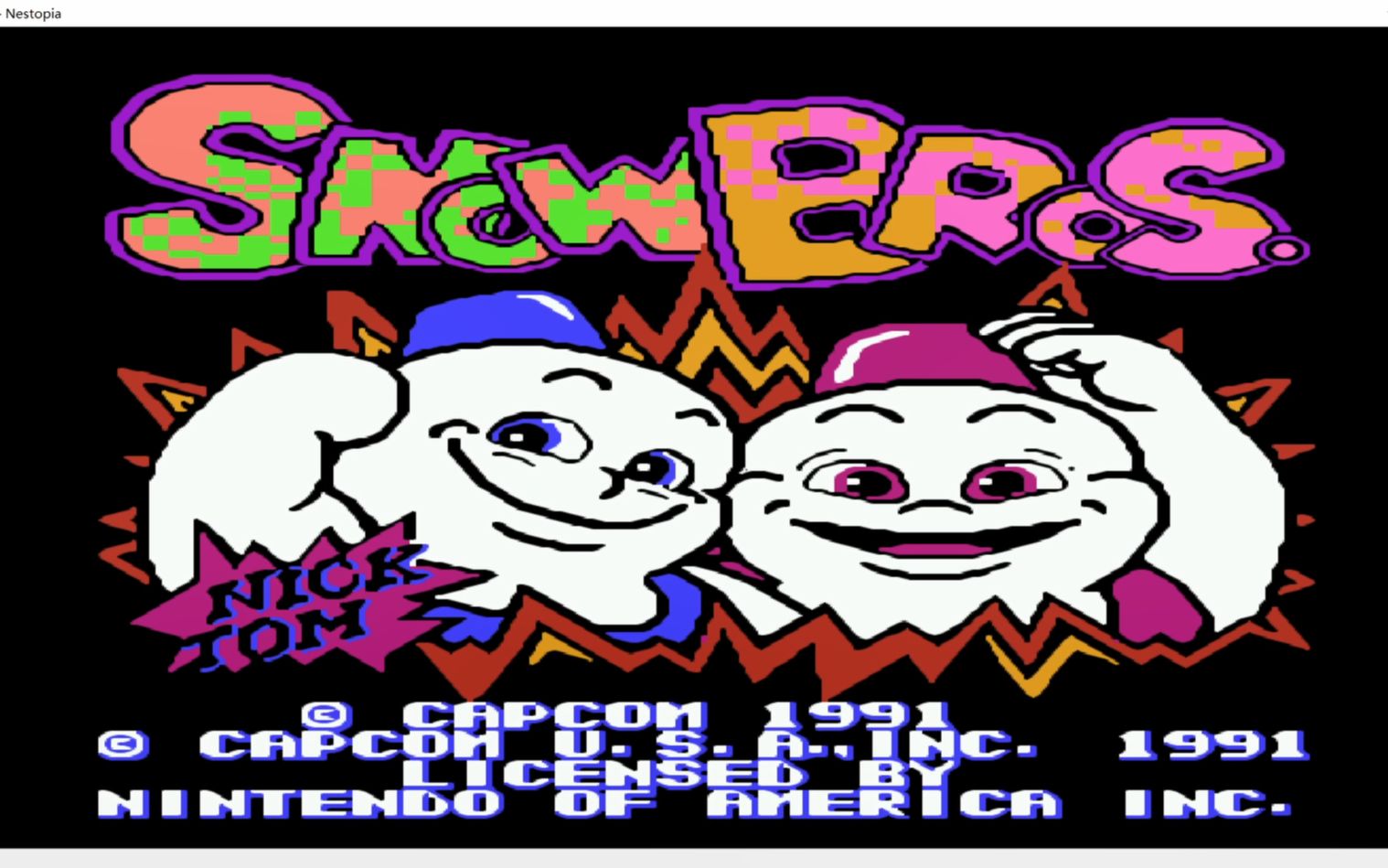 童年小伙伴最喜欢的小霸王双打游戏--《雪人兄弟》速通竞赛!