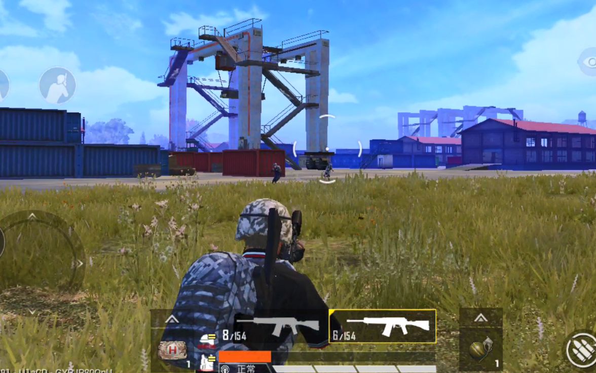 和平精英|g港决赛圈单挑四排满编队伍击倒2人被反杀,单人四排霰弹枪