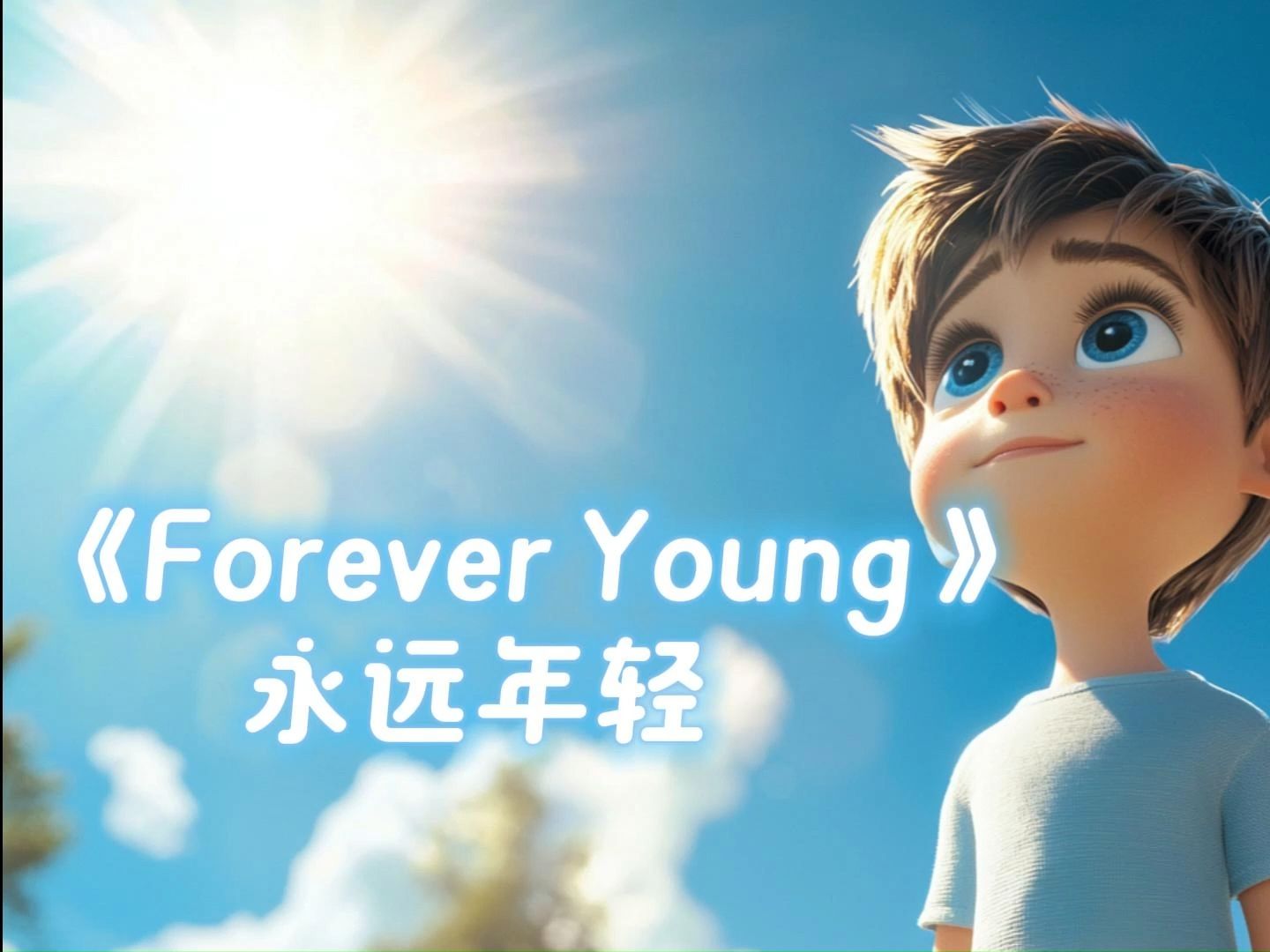 《forever young 》永远年轻英文歌曲背景视频