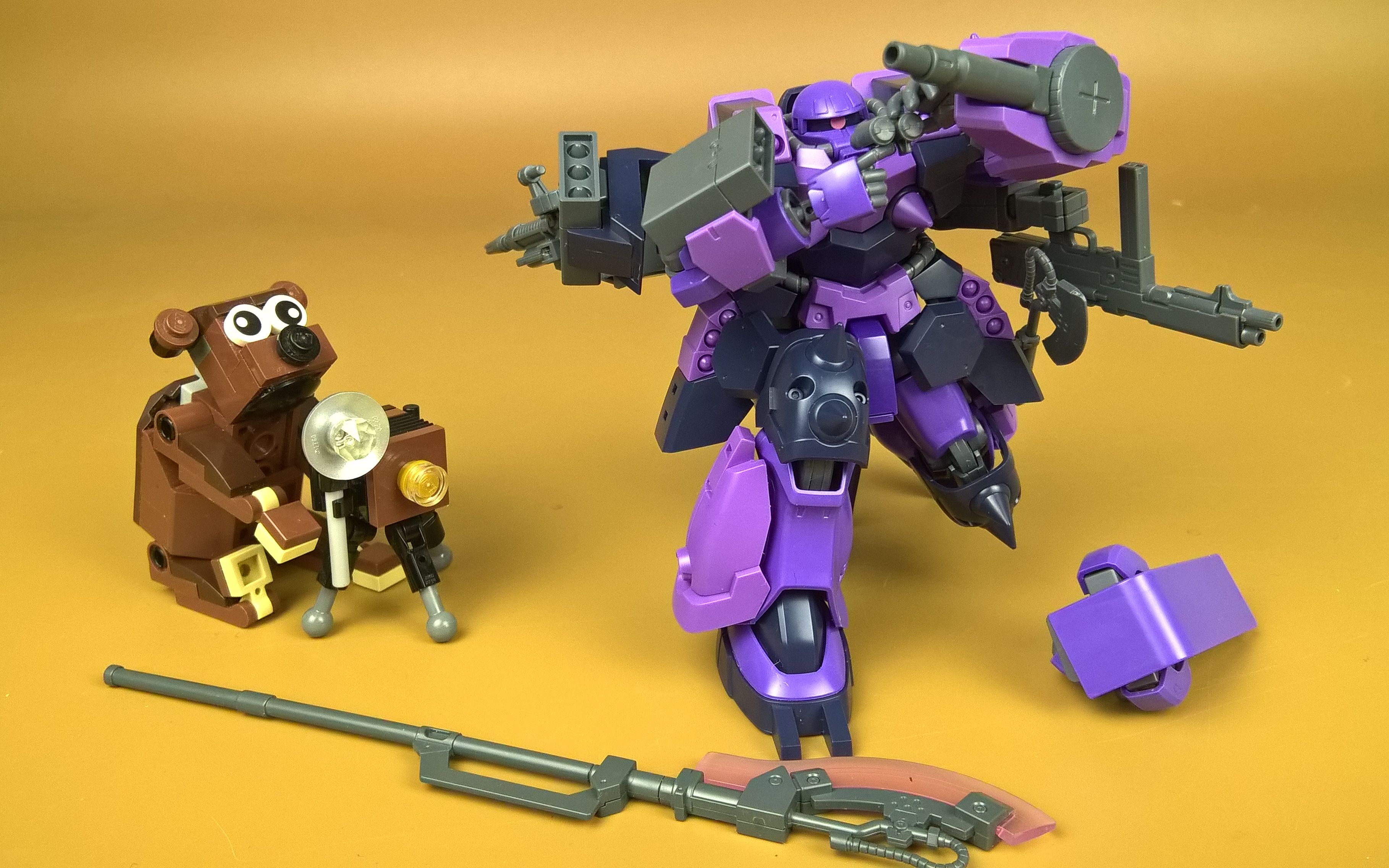 【模型篇】万代hg 模型战士 起始g 超级扎古改f2000 &异色hguc 扎古f2