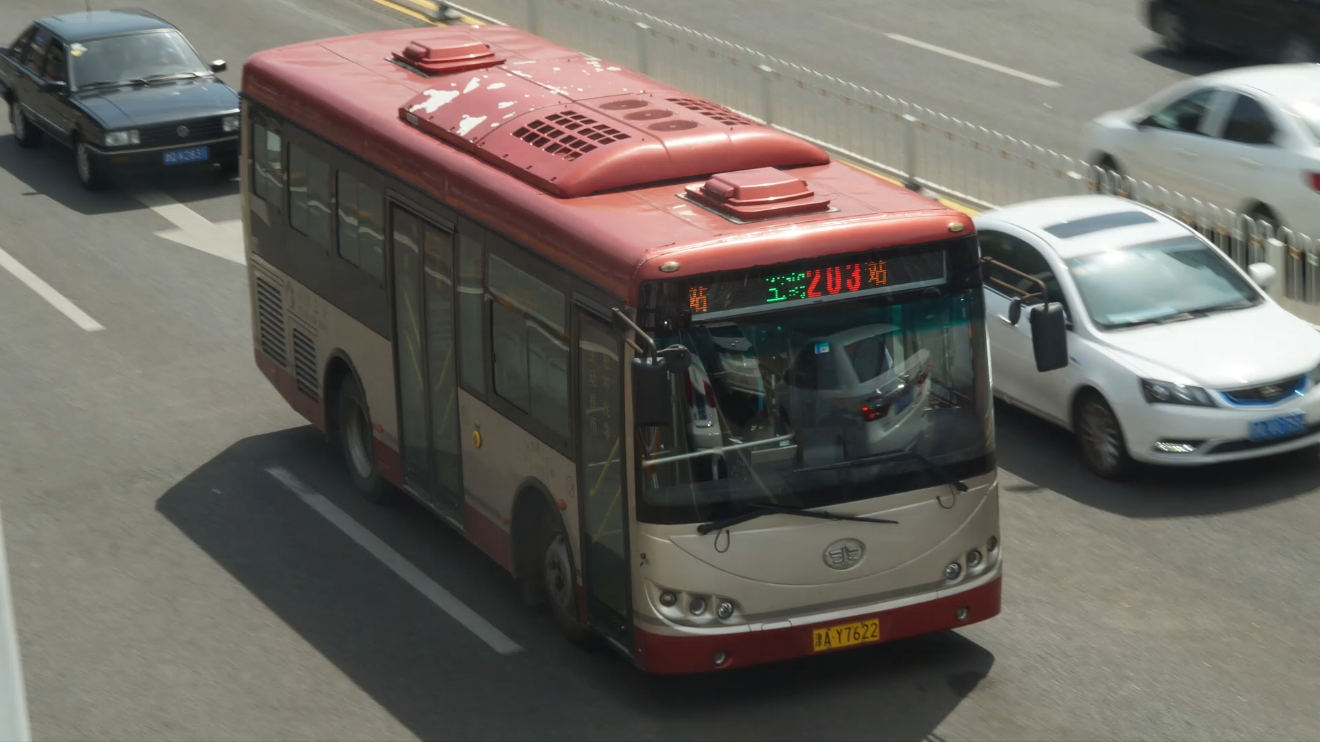 天津二公司203路上海凯伦报站录音