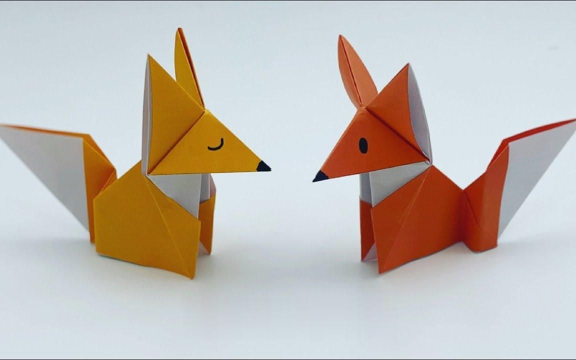 会说话的小狐狸折纸图片