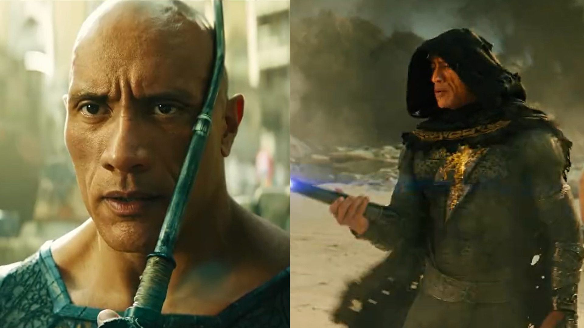 黑亚当首发预告巨石强森加盟dc宇宙徒手抓火箭武力值超强