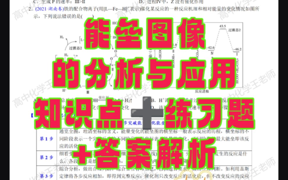 化学反应机理~能垒图像的分析与应用哔哩哔哩bilibili