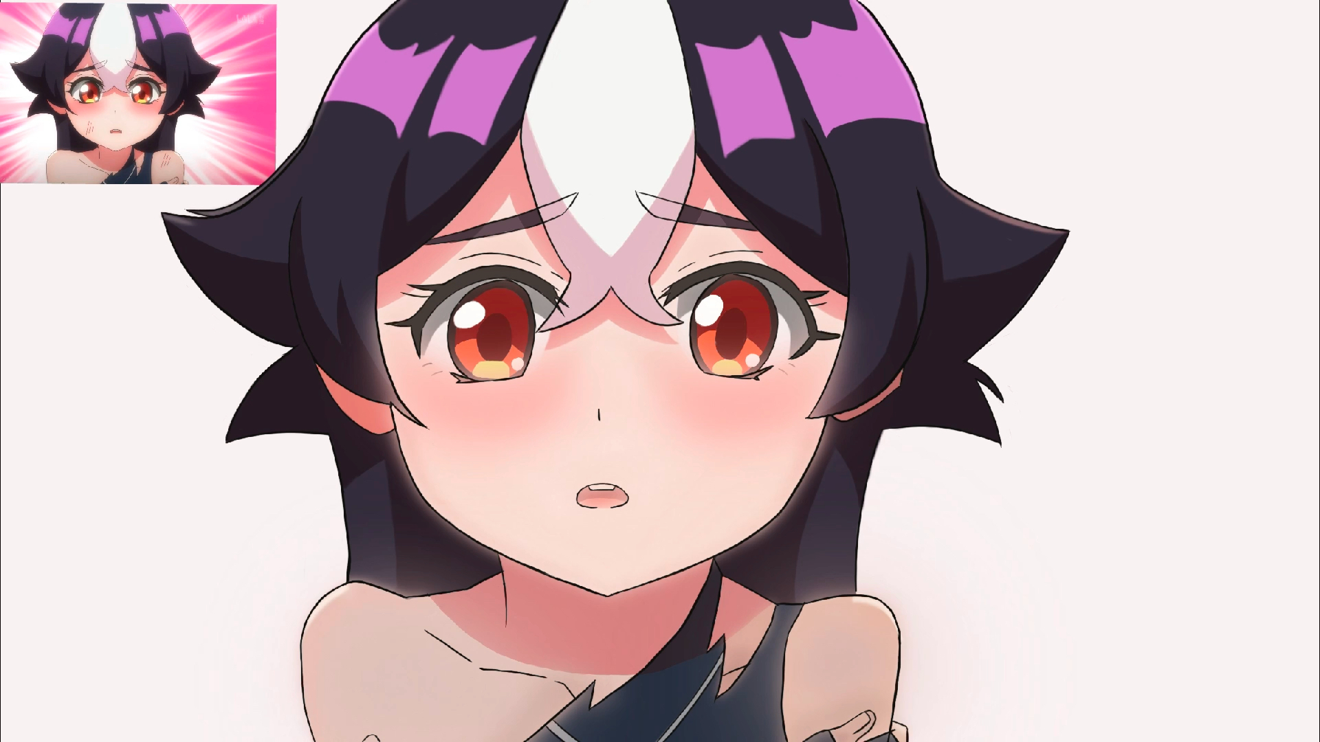 绘画《小魔头暴露啦》中的魔教少主于仁杰(完整版)