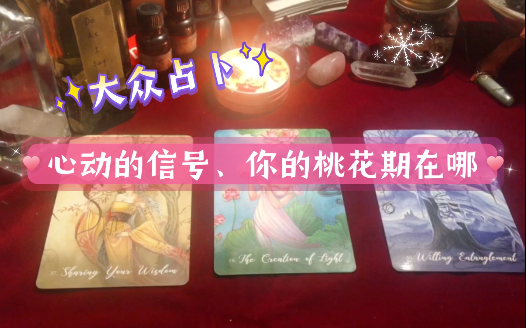 【IsssLA Tarot】心动的信号,你的桃花期在哪?哔哩哔哩bilibili