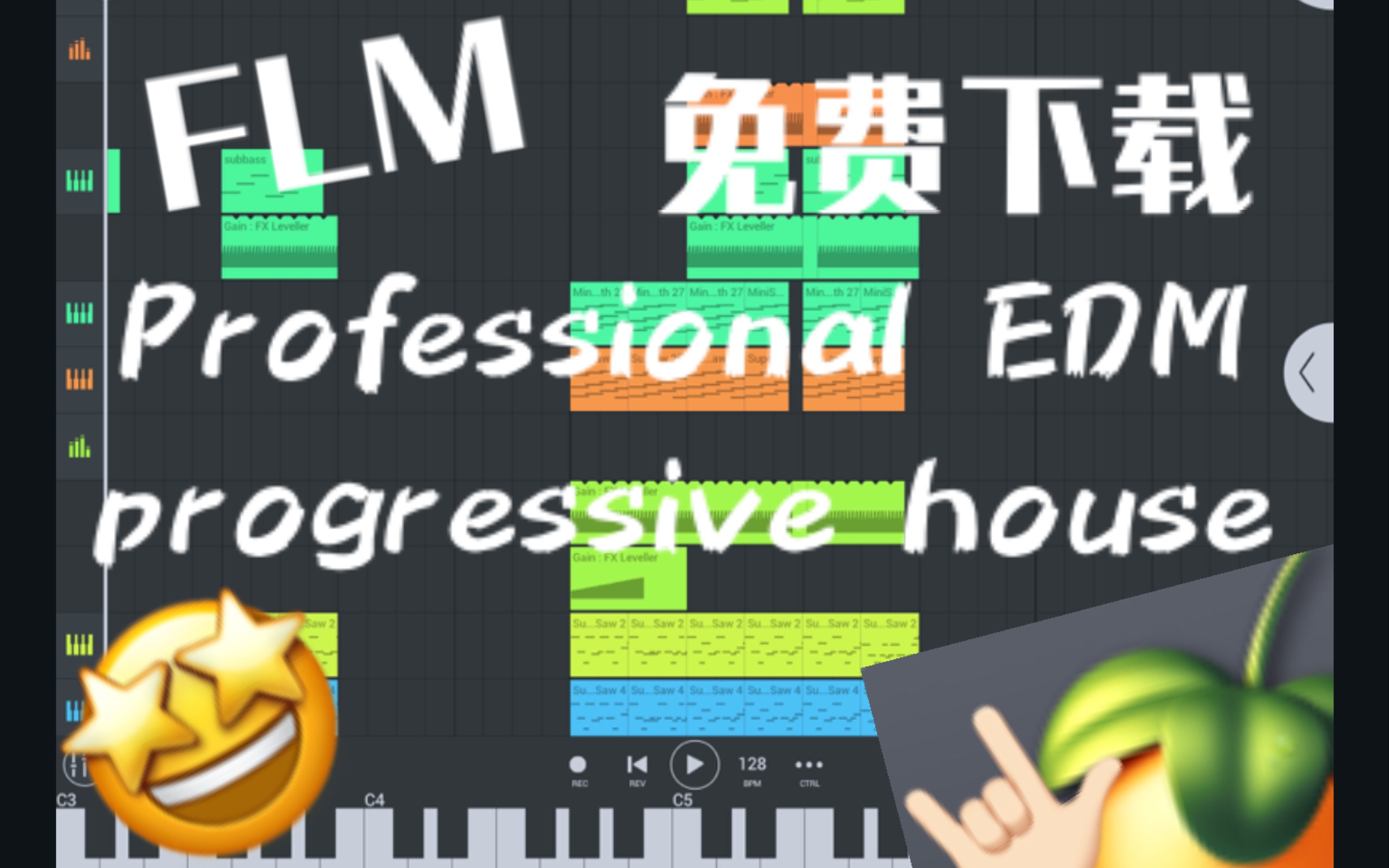 [免费下载]FLM工程,质量还不错的Professional EDM progressive house,R厂抒情风格哔哩哔哩bilibili