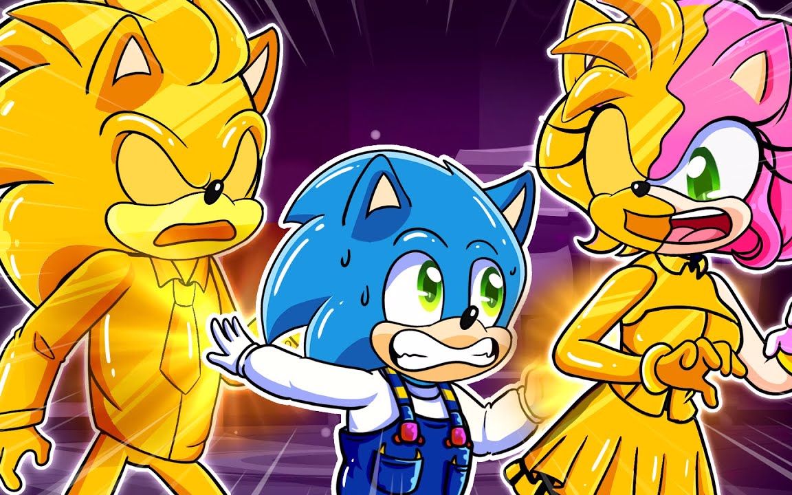 索尼克动画:经过索尼克的触碰,都会变成金色,这太神奇了!