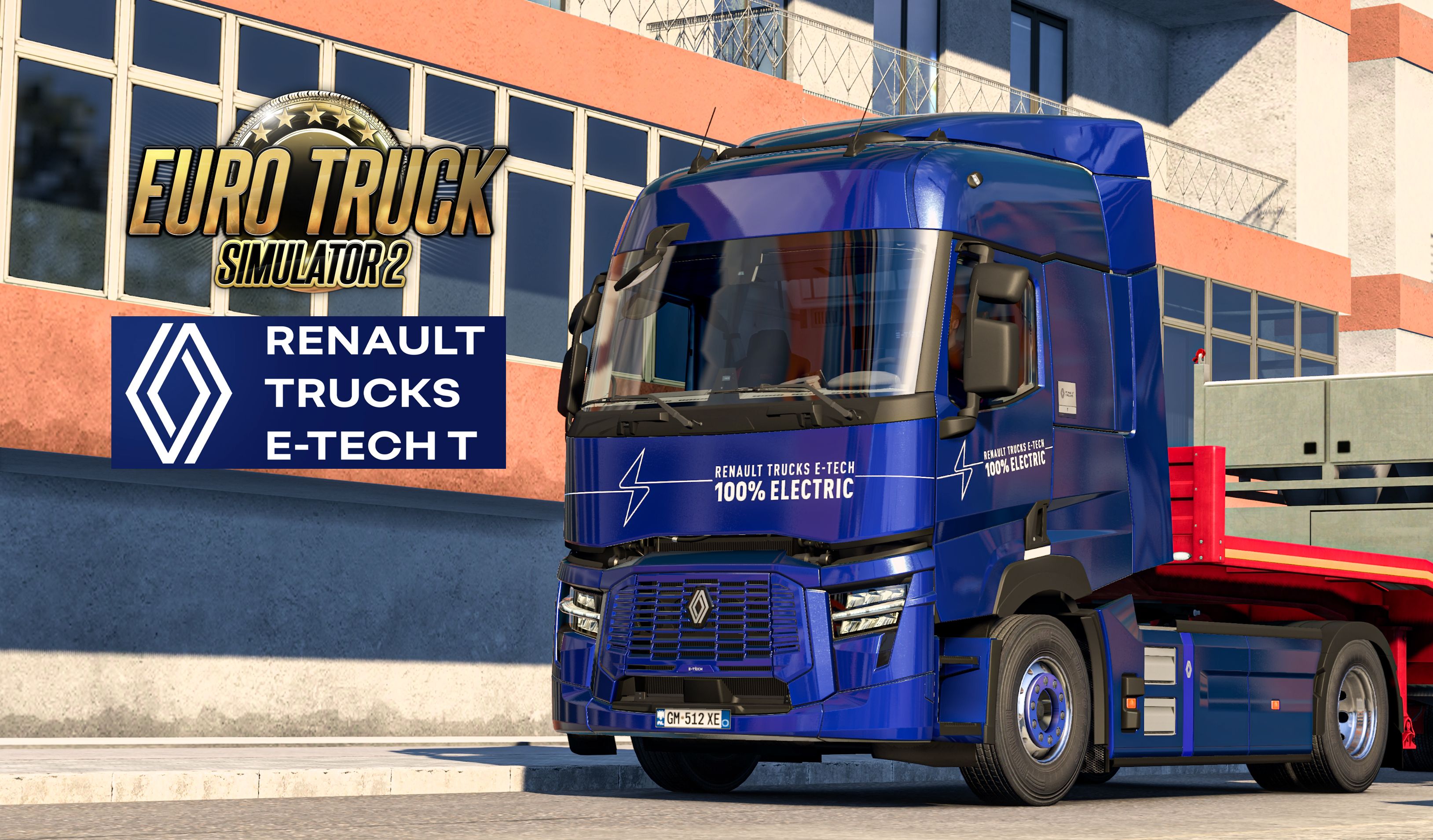 【欧卡2】试驾游戏内首款电车-雷诺e-tech t 从发罗拉出发前往地拉那