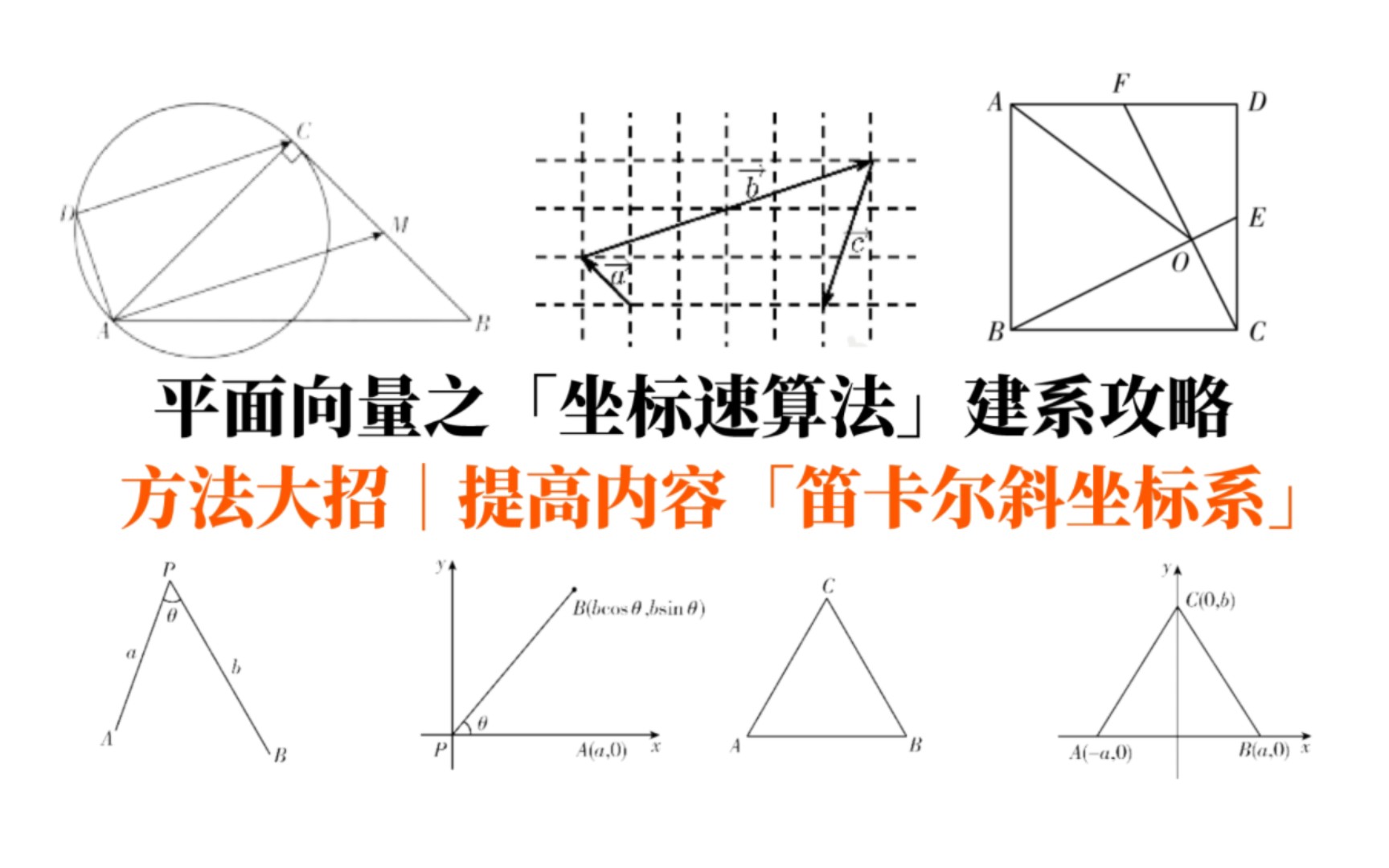 【巅峰训练】坐标法建系策略大全|笛卡尔斜坐标系|解题效率优化哔哩哔哩bilibili