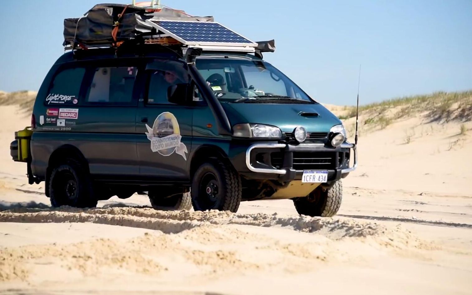 三菱得利卡delical400四驱越野露营车汇编视频