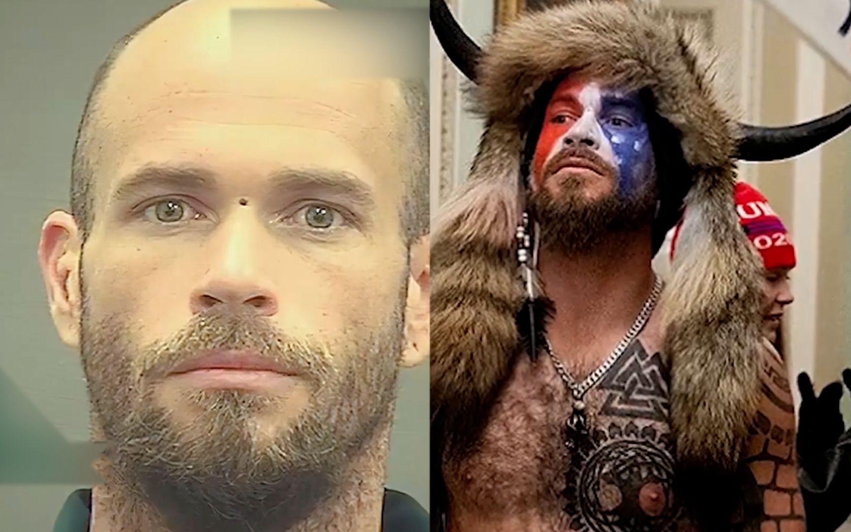 画面曝光!美国会山骚乱新镜头:警察为抗议者"牛头人"带路开门