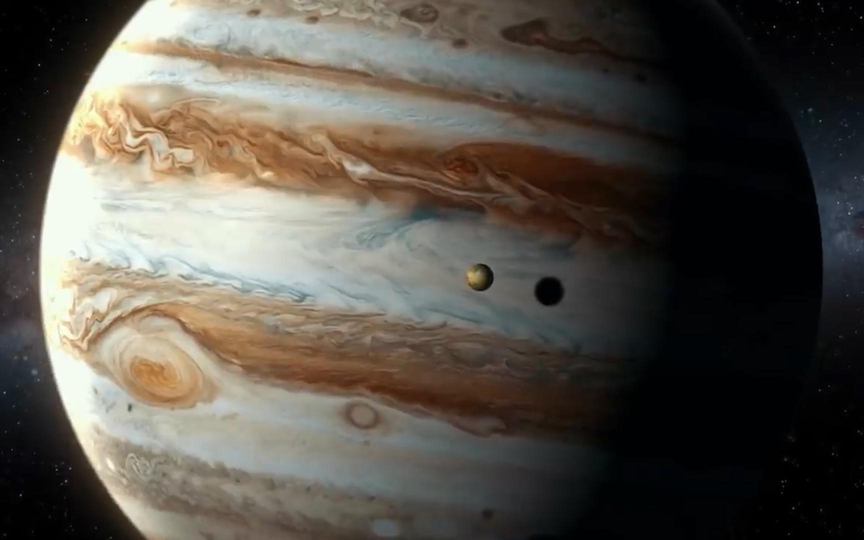 美国宇航局在木星地狱般的卫星木卫一上发现的真实图像