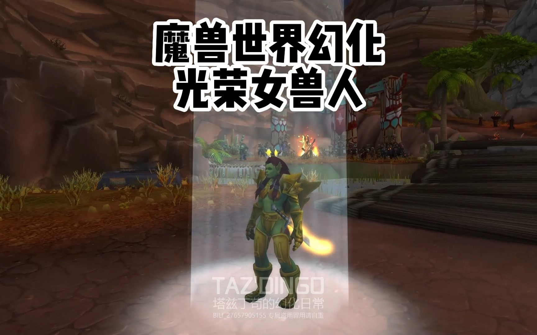 魔兽世界幻化—光荣女兽人WOW演示