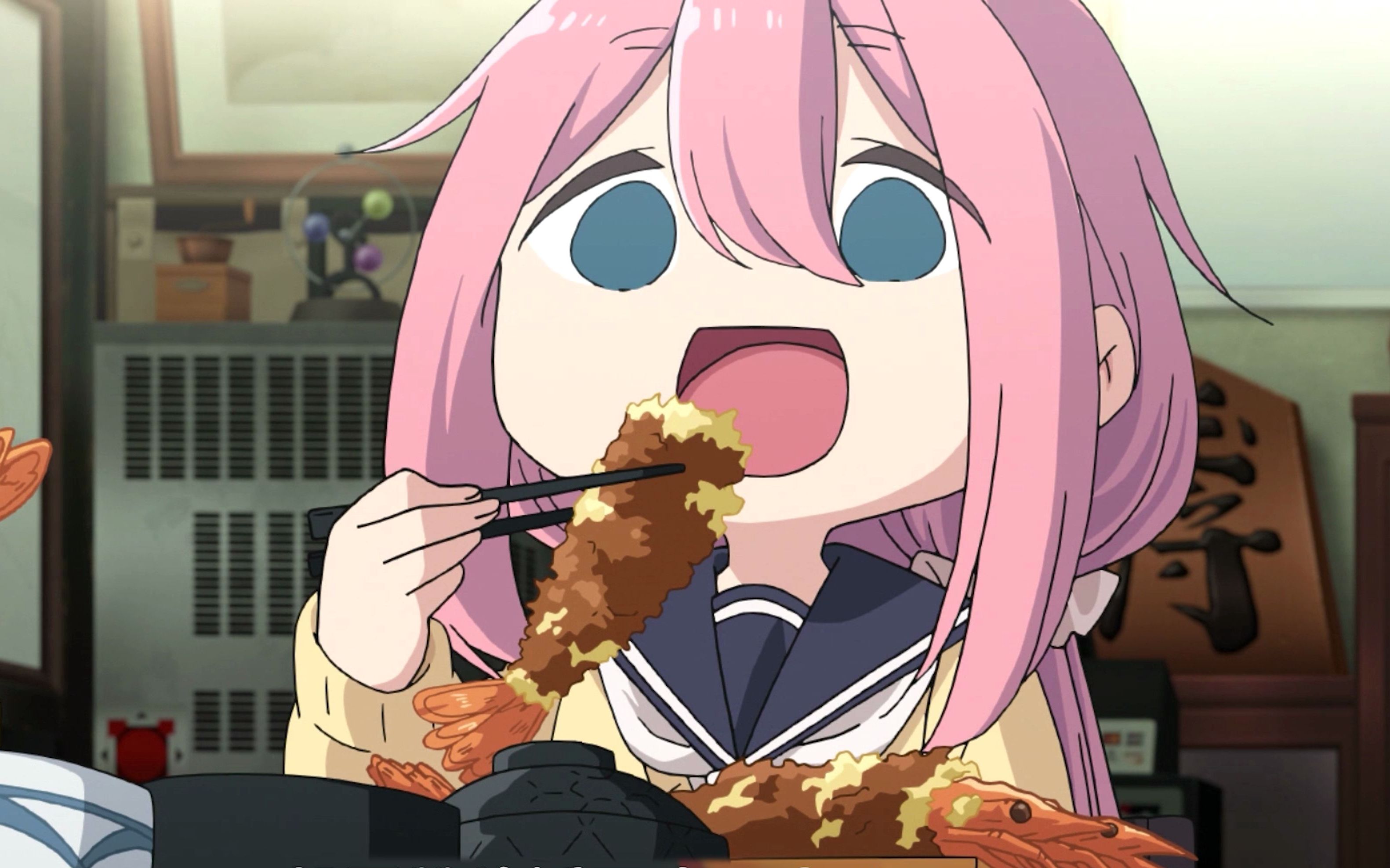 【摇曳露营】抚子19秒的心动挑战 (2).