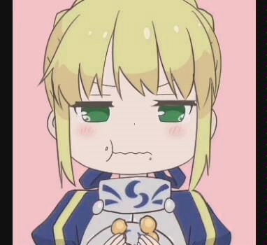 saber安心地吃东西