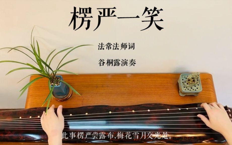 古琴弹唱《楞严一笑》