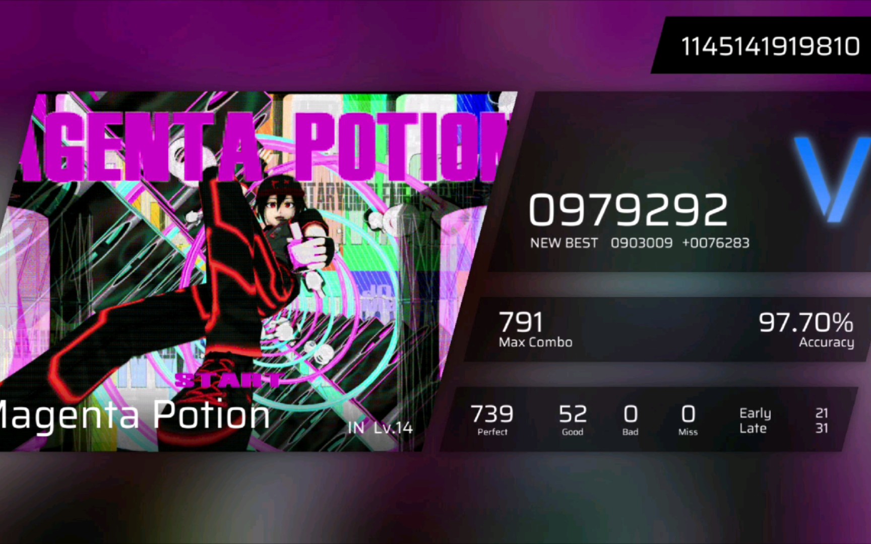 14 magenta potion full combo!_音游热门视频