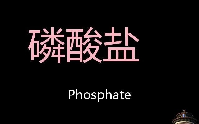 磷酸盐 Chinese Pronunciation Phosphate哔哩哔哩bilibili