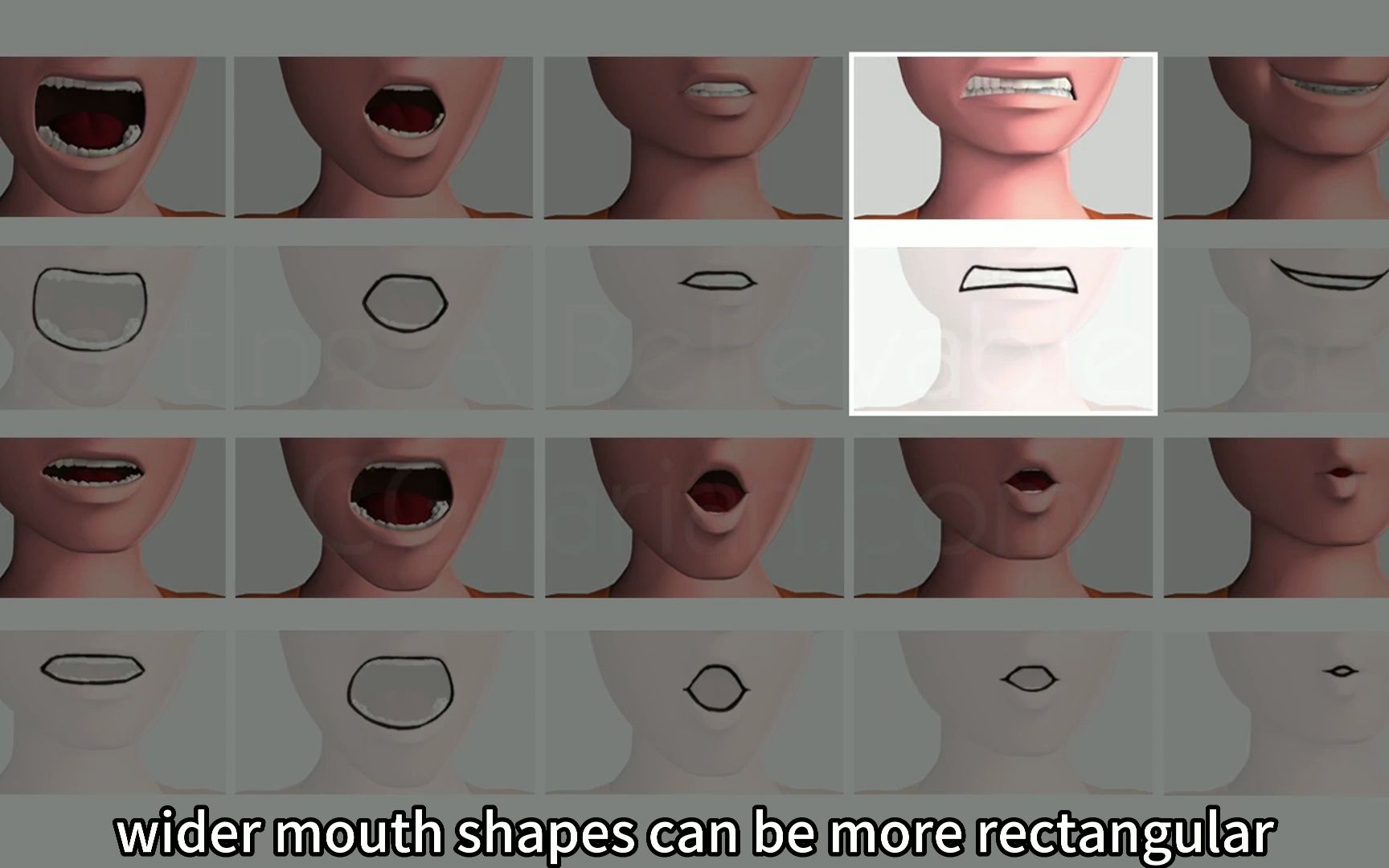 口型与表情动画规律图片