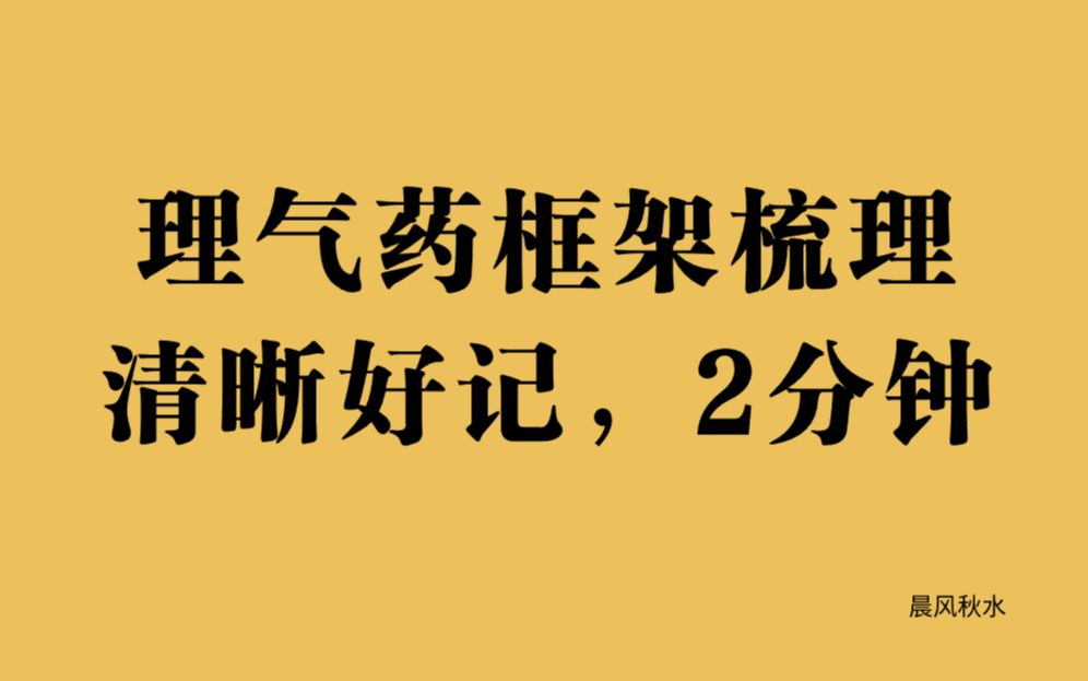 理气药速记框架(中医执业医师考试)哔哩哔哩bilibili