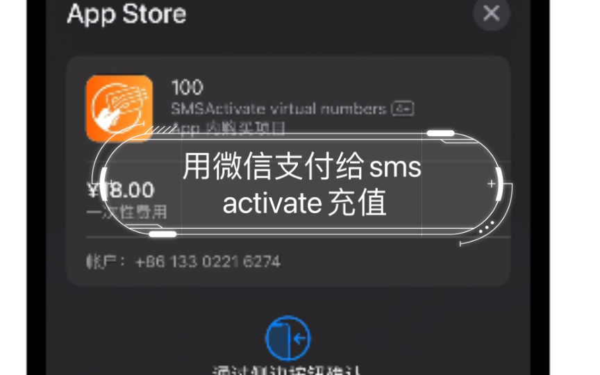 用微信支付给sms activate充值哔哩哔哩bilibili