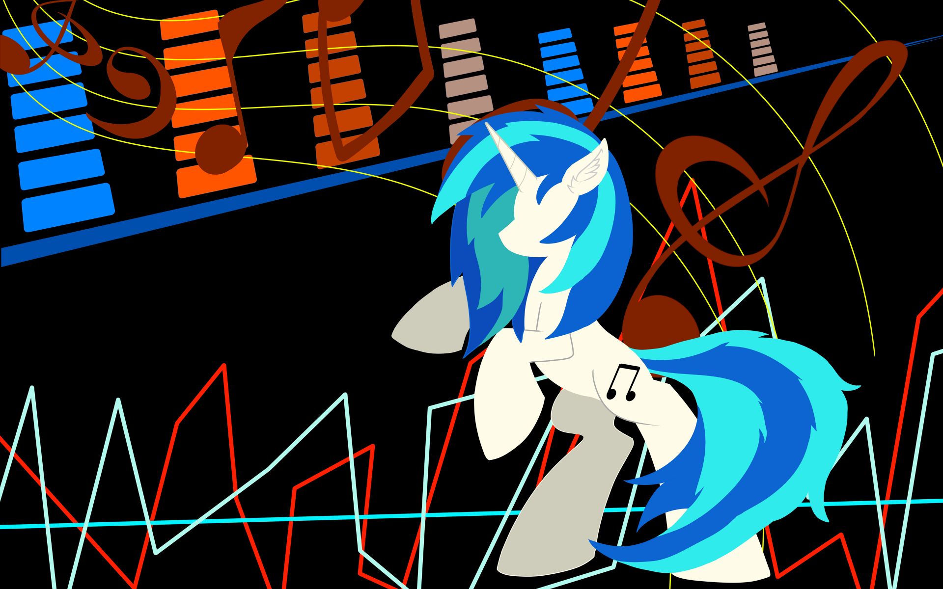 板绘小马:dj pon