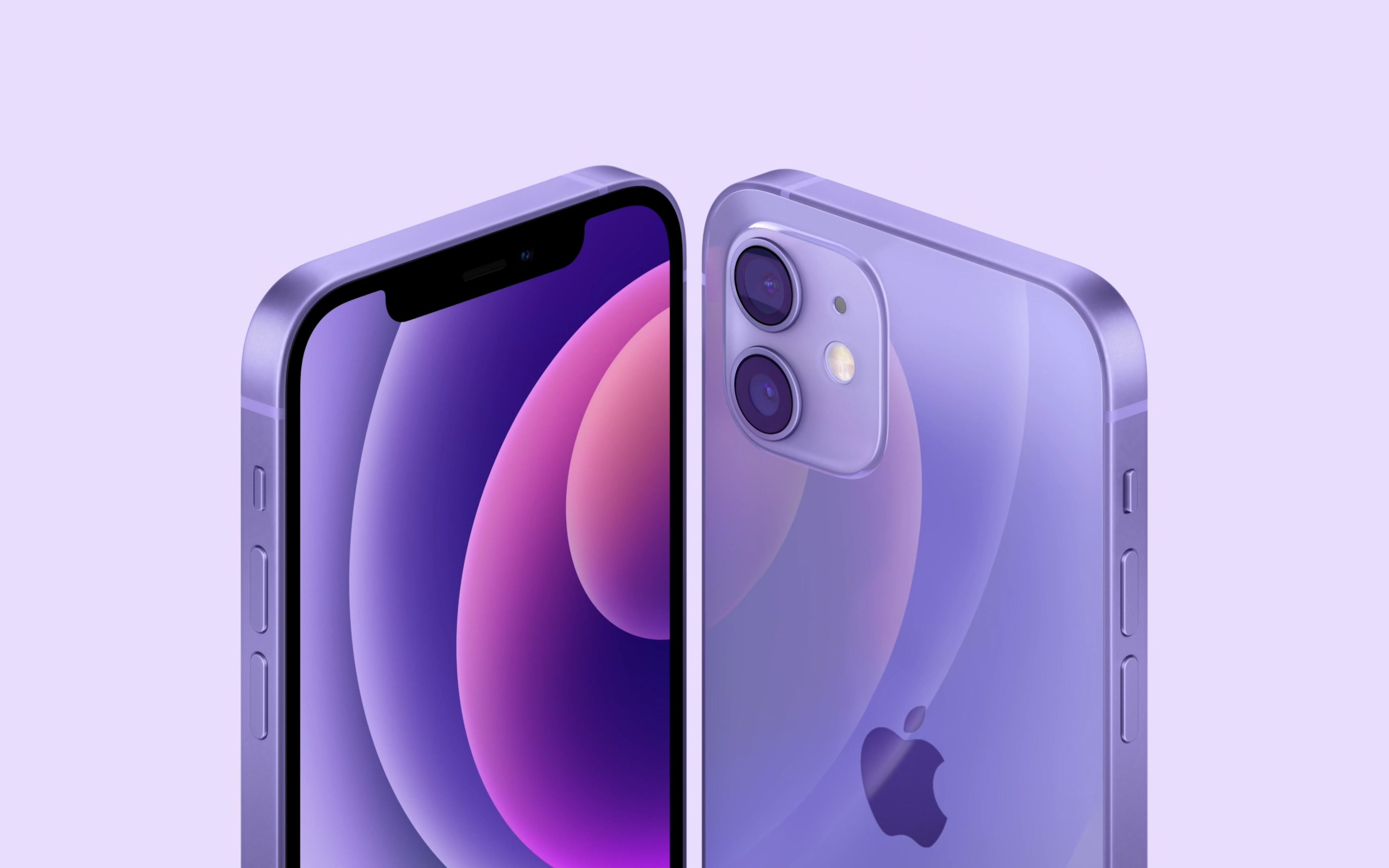 4k全新配色苹果iphone12紫色广告视频宣传片2021