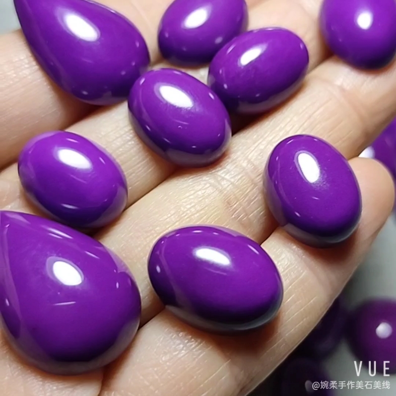 天然紫云母裸石