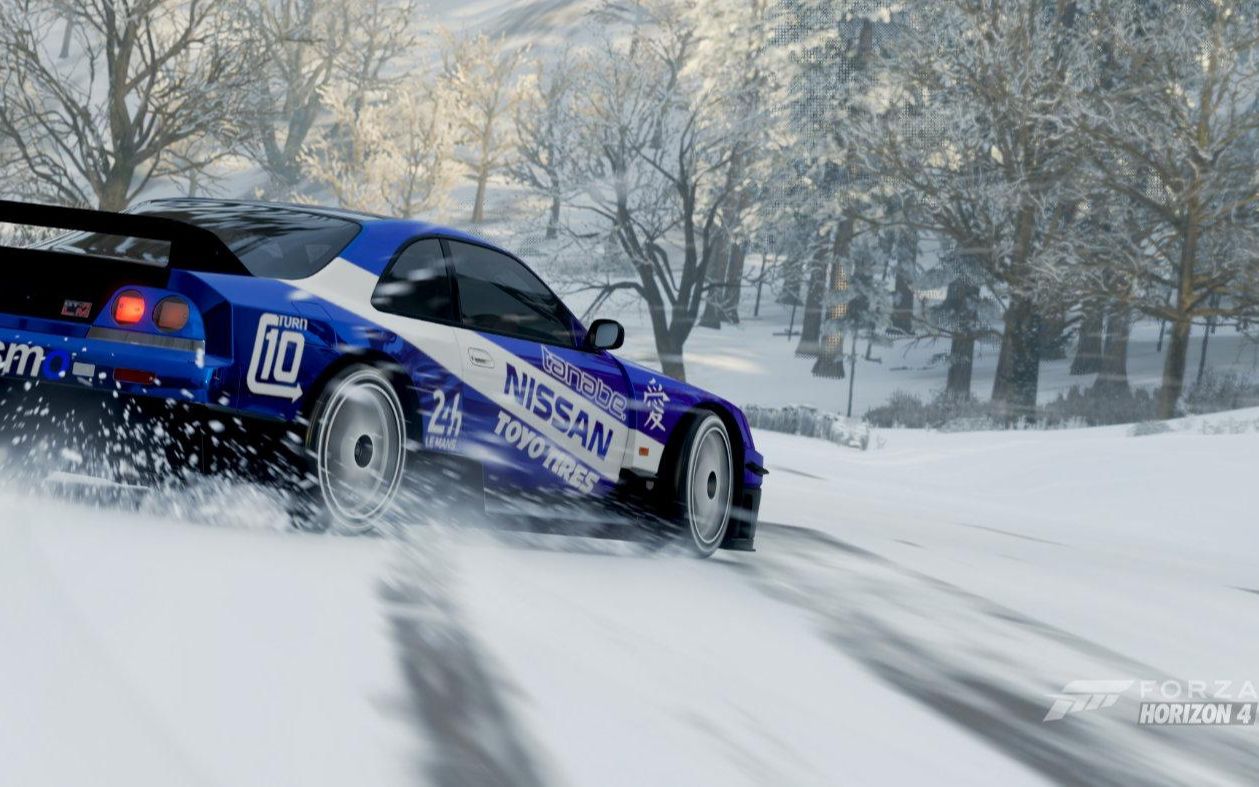 rtx3090极限竞速地平线4超清4k最高画质绝美雪景越野身临其境的游戏