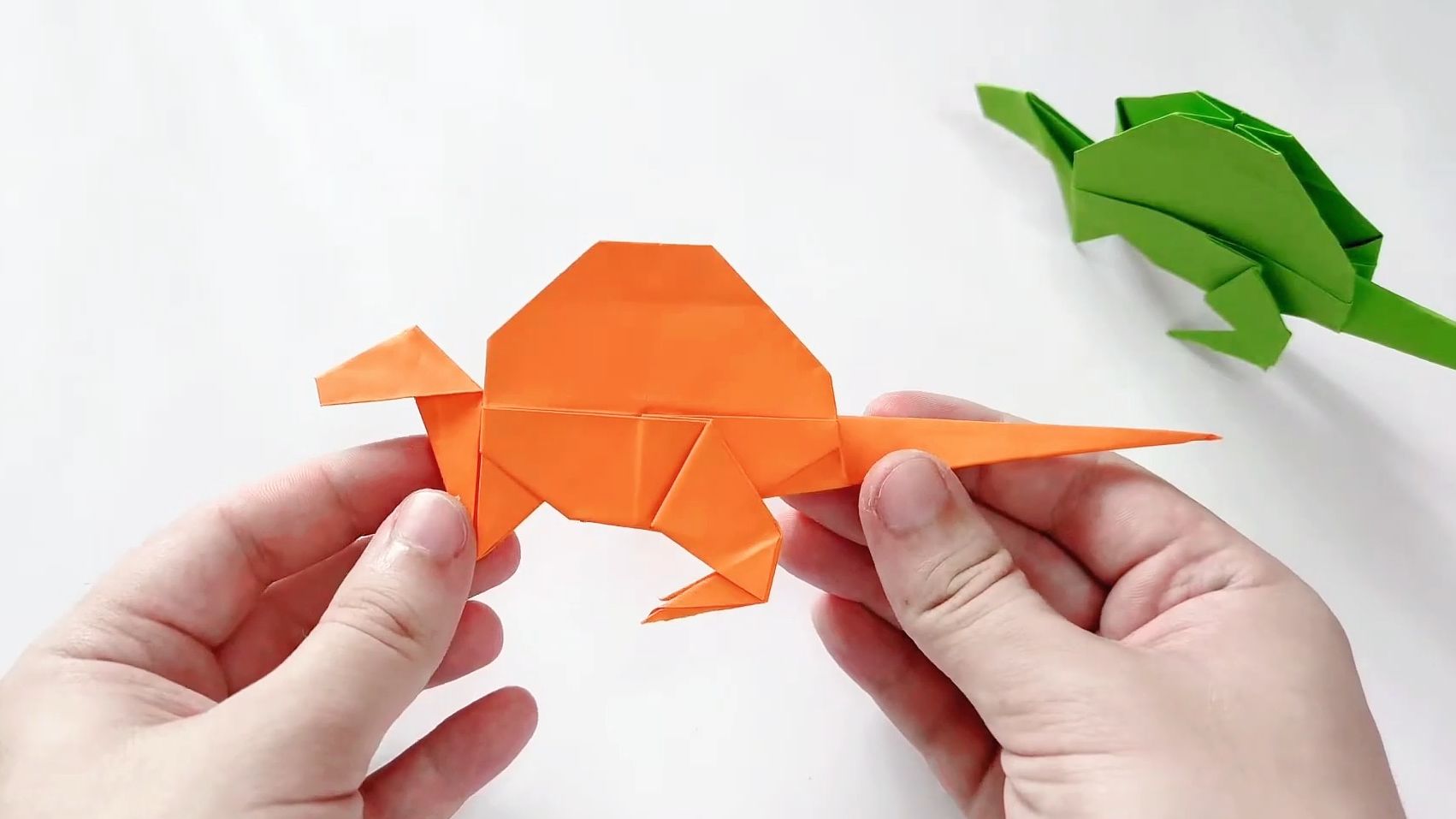 【动物折纸教程】——恐龙折纸