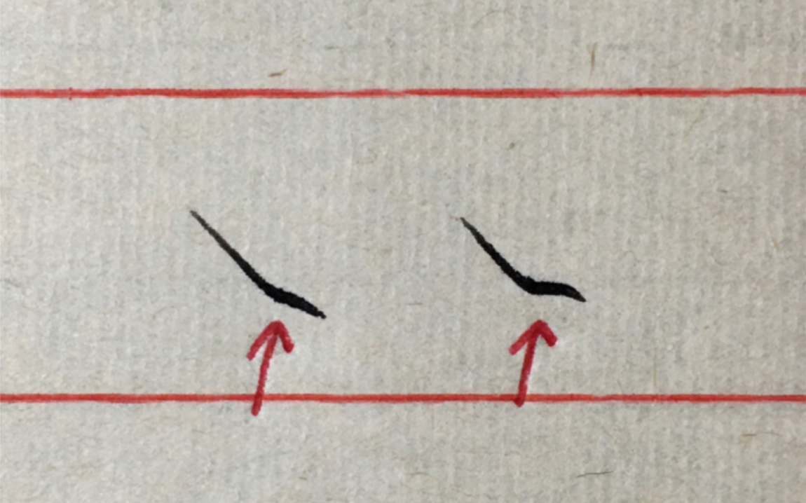 初学者练习斜捺的5个常见问题和改善方法哔哩哔哩bilibili