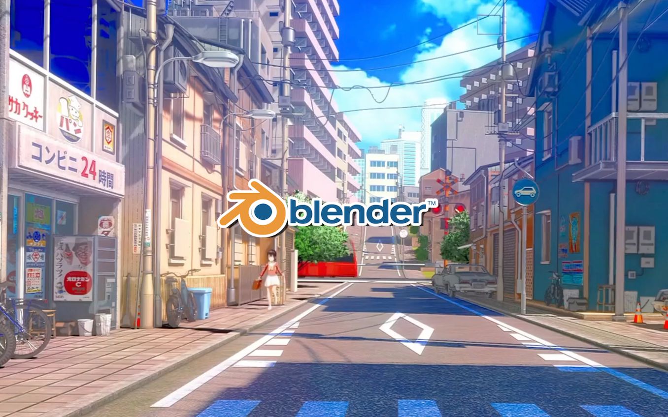 【Blender】CG大佬分享日系二次元动漫场景制作心得!好治愈哔哩哔哩bilibili