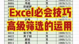 Download Video: Excel中高级筛选的运用