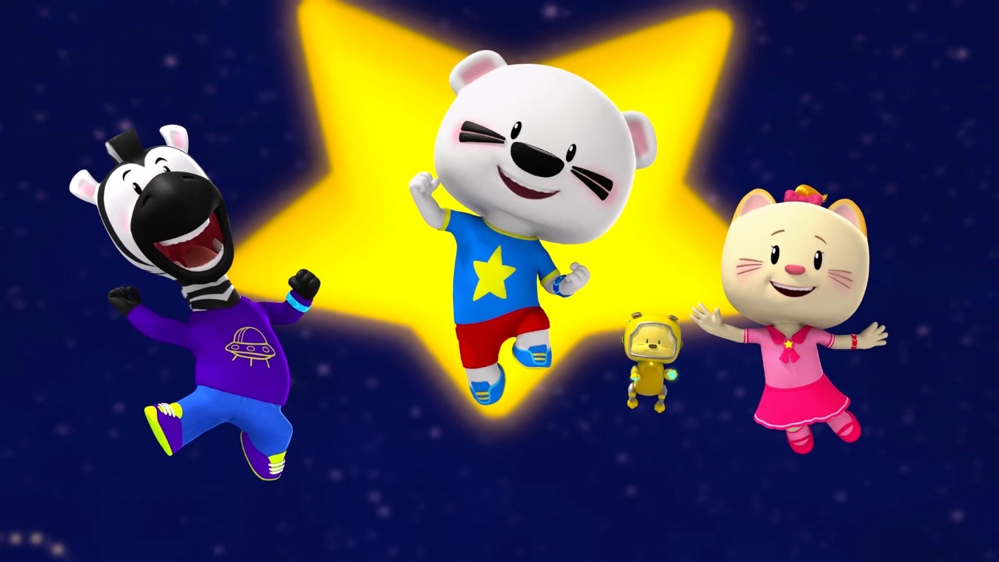 超级小熊布迷第3部 在空中的场景